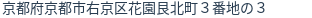 住所（登記所在地）