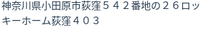 住所(登記所在地)