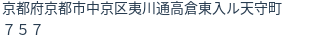 住所(登記所在地)