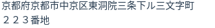住所（登記所在地）