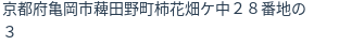 住所（登記所在地）