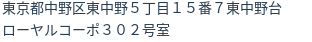 住所(登記所在地)