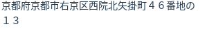 住所(登記所在地)