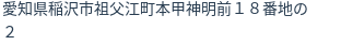 住所（登記所在地）