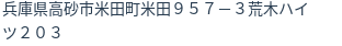 住所（登記所在地）