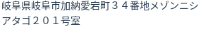 住所（登記所在地）