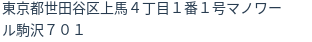 住所（登記所在地）