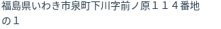 住所（登記所在地）