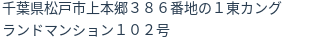 住所（登記所在地）