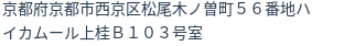 住所（登記所在地）