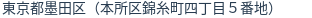 住所(登記所在地)