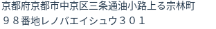 住所(登記所在地)