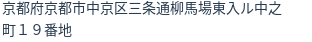 住所（登記所在地）