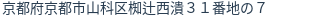 住所(登記所在地)