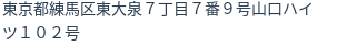 住所（登記所在地）