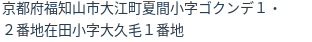 住所(登記所在地)
