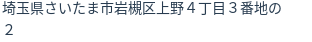 住所（登記所在地）