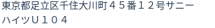 住所（登記所在地）