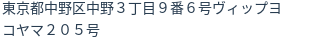 住所（登記所在地）
