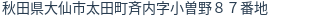 住所（登記所在地）
