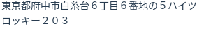 住所(登記所在地)