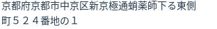 住所(登記所在地)