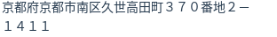 住所（登記所在地）