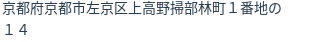 住所（登記所在地）