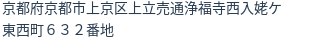 住所(登記所在地)