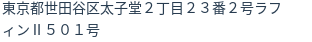 住所（登記所在地）