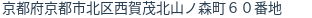 住所(登記所在地)