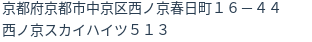 住所（登記所在地）