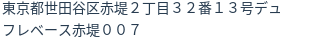 住所（登記所在地）
