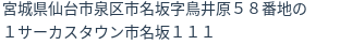 住所（登記所在地）
