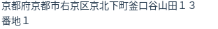 住所（登記所在地）