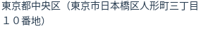 住所(登記所在地)