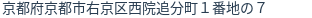 住所(登記所在地)