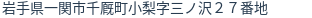 住所（登記所在地）