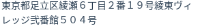 住所(登記所在地)