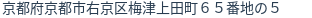 住所（登記所在地）