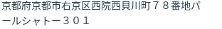 住所（登記所在地）