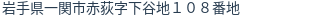 住所(登記所在地)