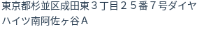 住所（登記所在地）