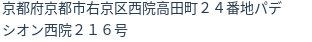 住所（登記所在地）