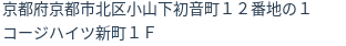 住所(登記所在地)