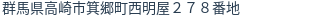 住所（登記所在地）