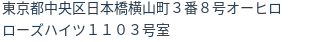 住所(登記所在地)