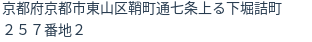 住所(登記所在地)