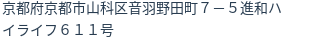 住所（登記所在地）