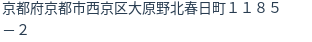 住所（登記所在地）